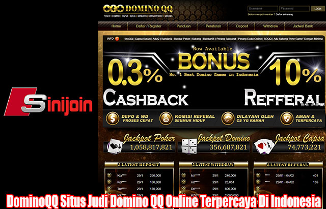 DominoQQ Situs Judi Domino QQ Online Terpercaya Di Indonesia